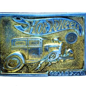 1978 Vintage Mattel Hot Wheels Collectors Belt Buckle